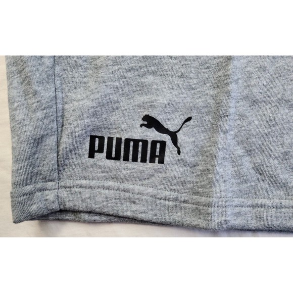 PUMA Essential Men's Sweat Bermuda Shorts Large Gray Regular Fit Cotton Terry - Picture 7 of 8